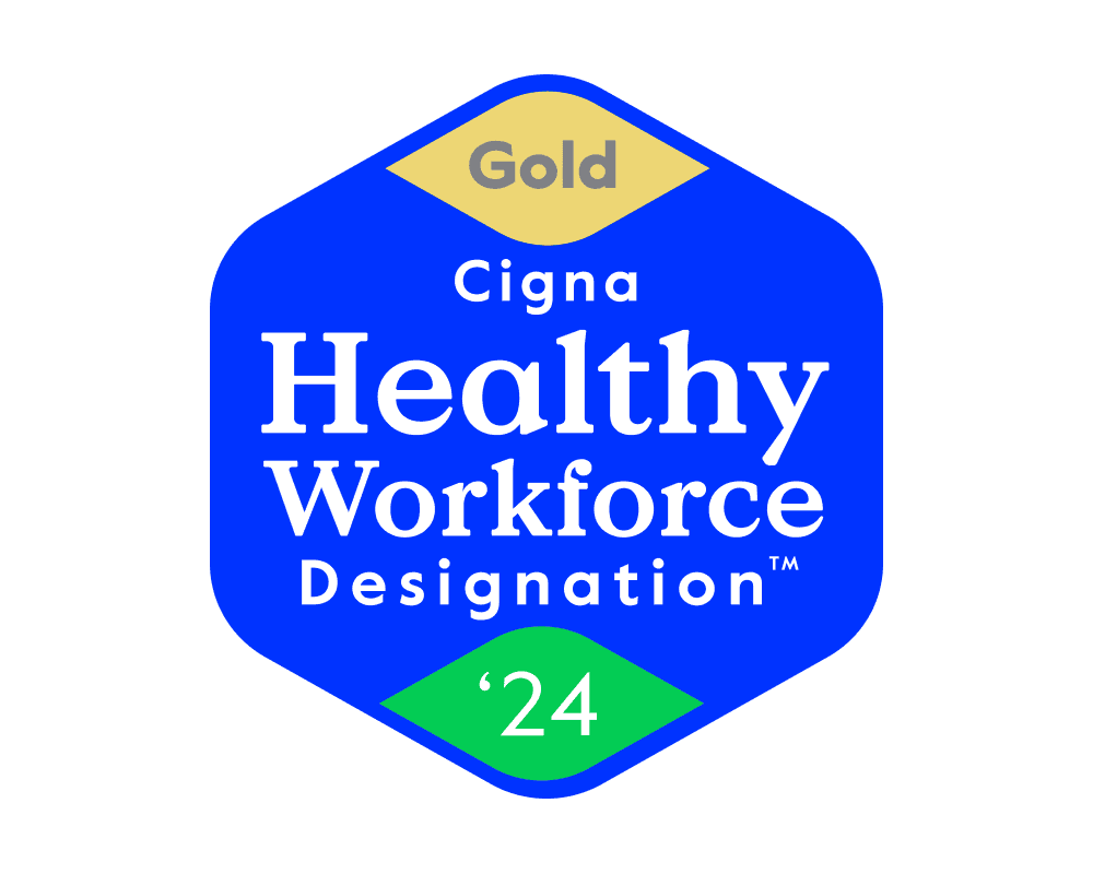 Cigna Healthy Workforce Designation award logo for 2024